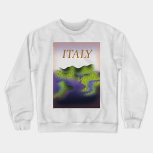 Italy vintage travel poster. Crewneck Sweatshirt